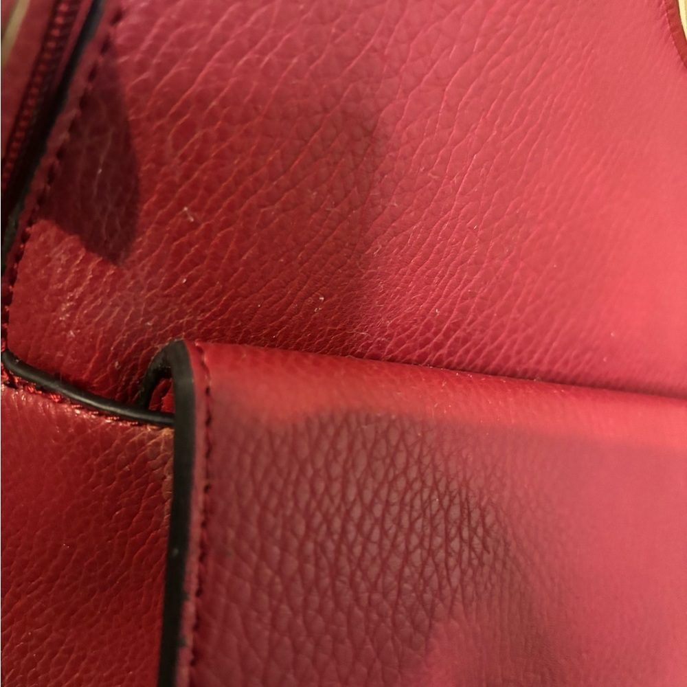 Michael Kors Burgundy Leather Backpack - Picture 4 of 5